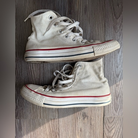 Converse Chuck Taylor‎ All Star High Mens 4.5 shoes White vintage - Picture 8 of 8
